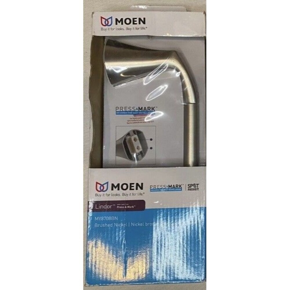 Moen Lindor Brushed Nickel Pivoting Toilet Paper Holder Spot-Resistant MY8708BN